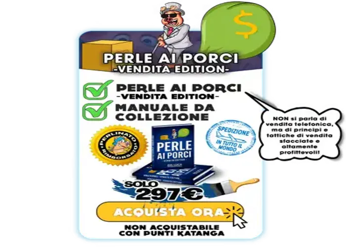 [CORSO GRATIS] Perle ai porci – vendita edition