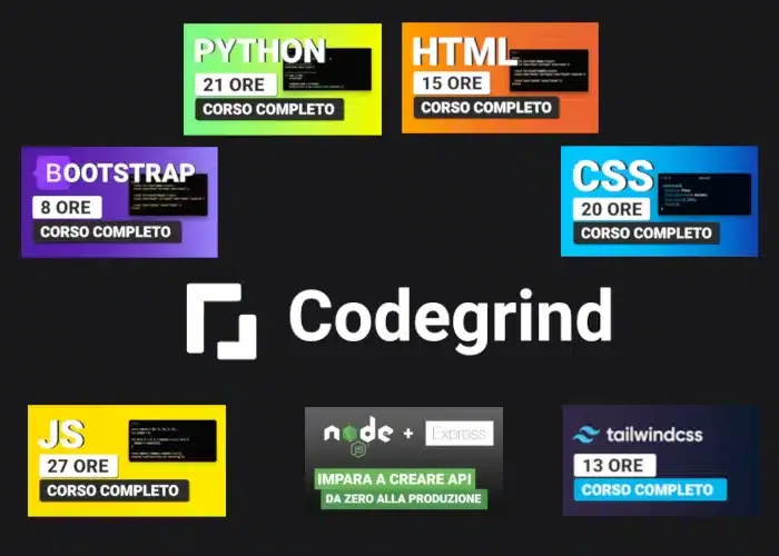 [CORSO GRATIS] Tutti i Corsi – CodeGrind