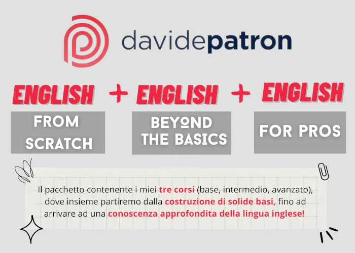 [CORSO GRATIS] English Bundle – Davide Patron