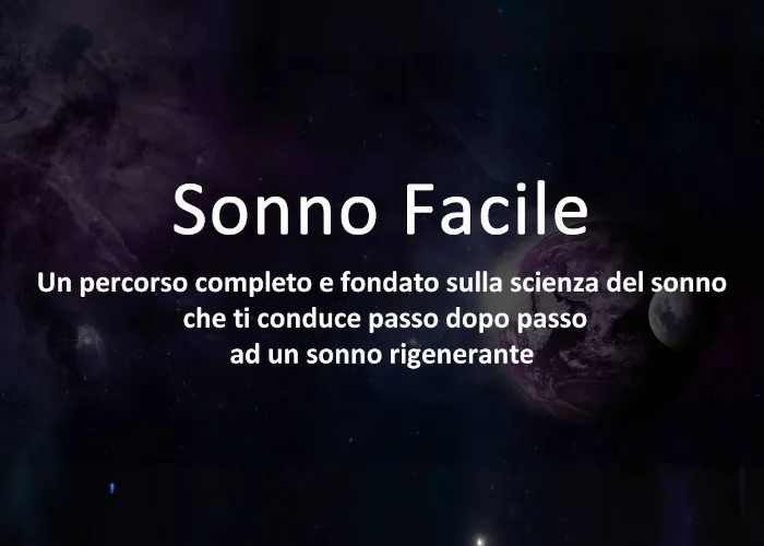 [CORSO GRATIS] Percorso Sonno Facile – La Scuola del Sonno