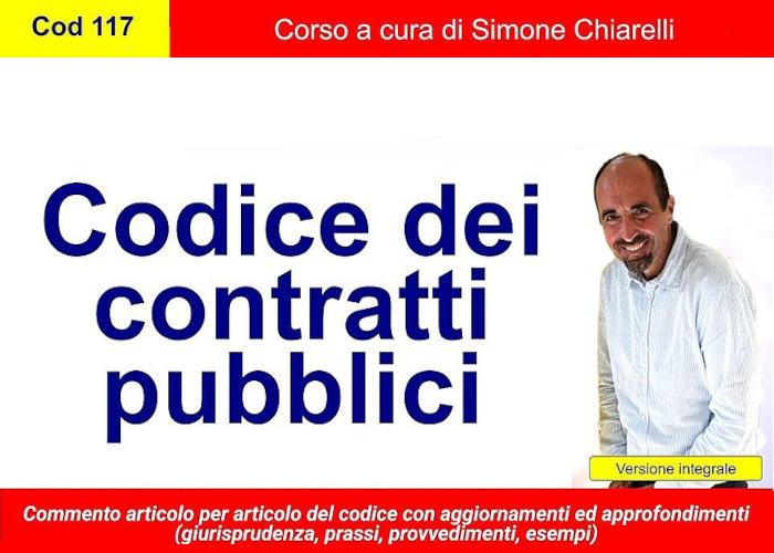 [CORSO GRATIS] Codice dei contratti pubblici (Cod117) – Omniavis