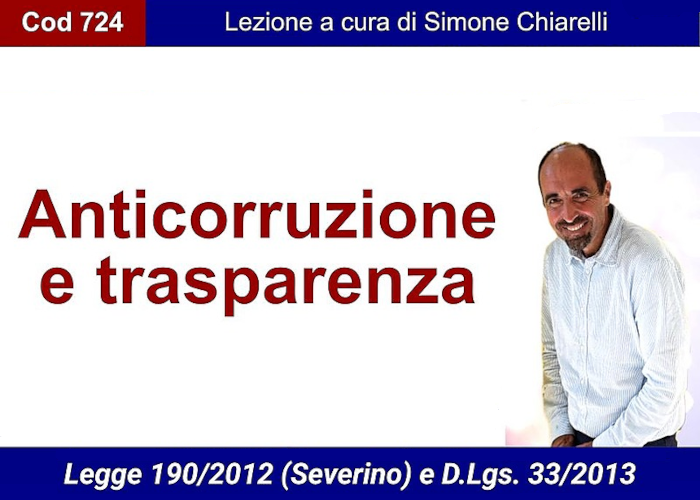 [CORSO GRATIS] Anticorruzione e Trasparenza (Cod724) – Omniavis